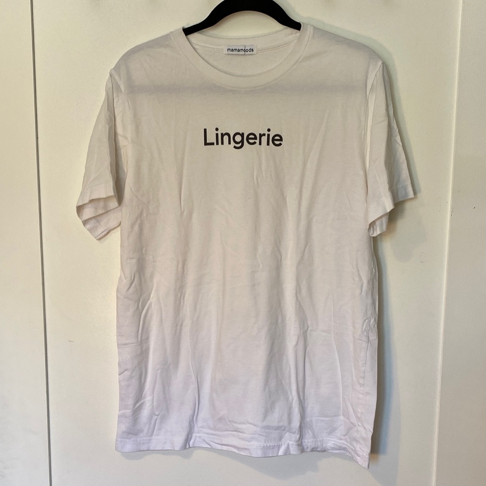 White 'Lingerie' Graphic Tee - Women's Sleepwear Top